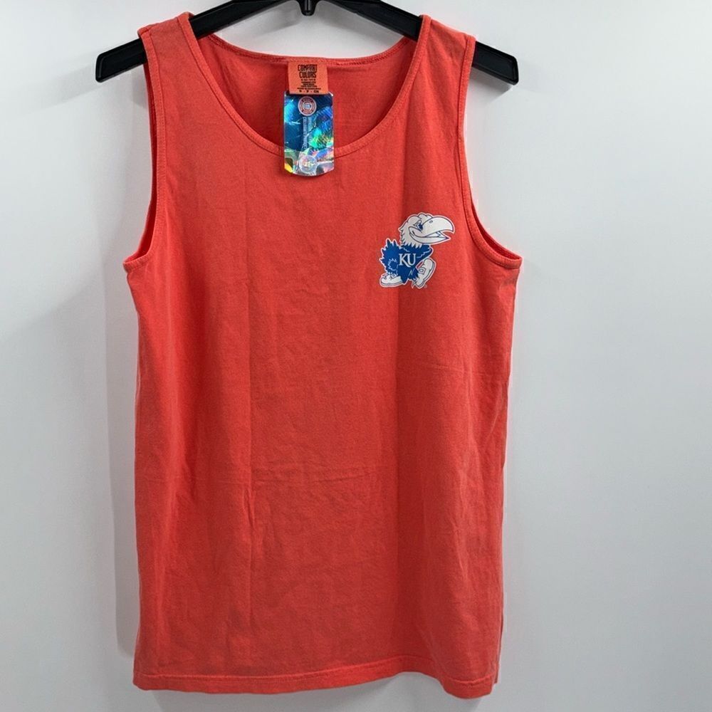 University of Kansas Rock Chalk Jayhawk Men’s Size Small Tank Top New